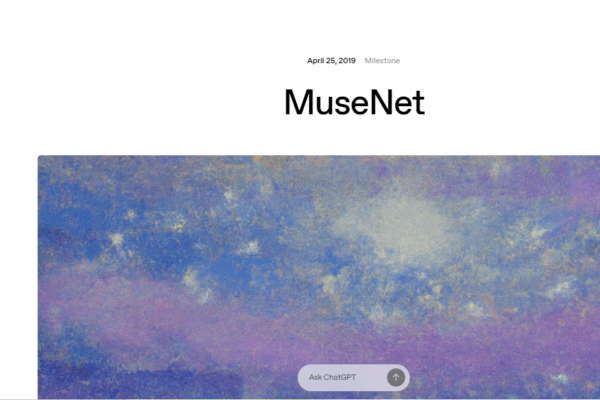 Музыка от Open AI. Разбираем особенности нейросети MuseNet MuseNet